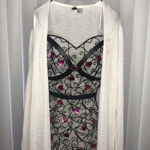 White long cardigan